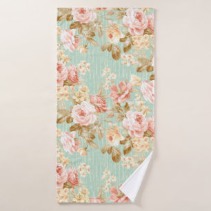 Classic Popular Flower Seamless pattern background Bath Towel