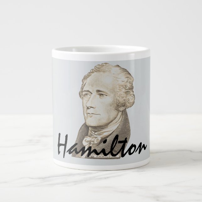 Classic Portrait of Alexander Hamilton Large Coffee Mug (Front)