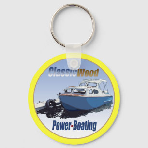 Classic Power-Boating Key Ring