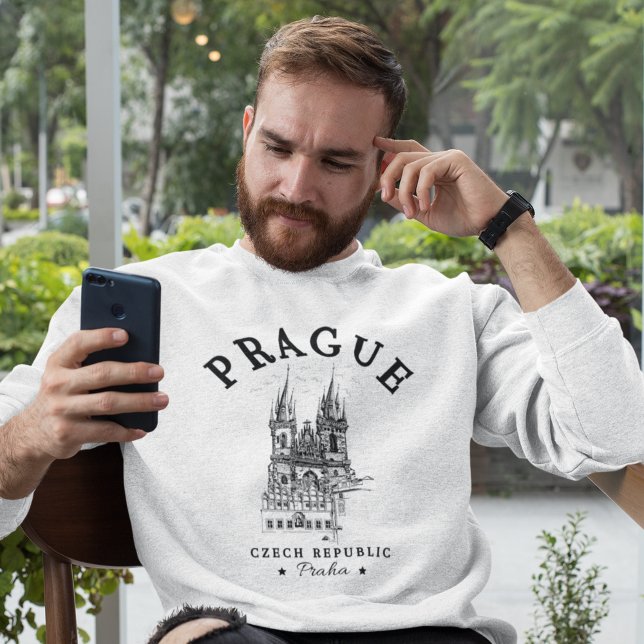 Classic Prague Czech Republic Landscape Sweatshirt (Creator Uploaded)