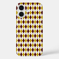 Classic Preppy Argyle in Garnet and Gold