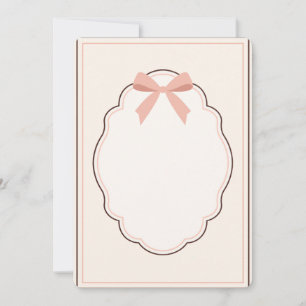 Classic Preppy Blush Monogram Baby Shower Invitati Invitation