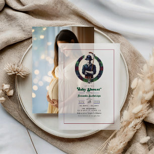 Classic Preppy Charm Baby Shower Vellum Invitations