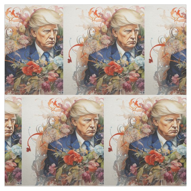 Classic President Donald Trump Fabric (Swatch)