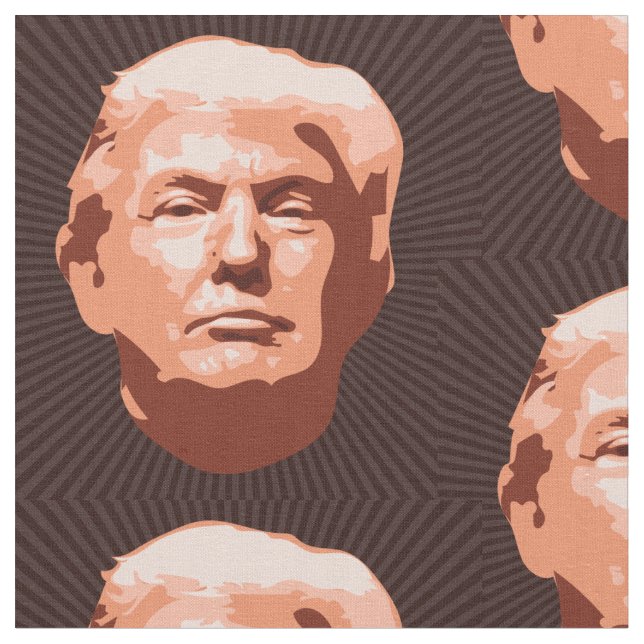Classic President Donald Trump Fabric (Close Up)