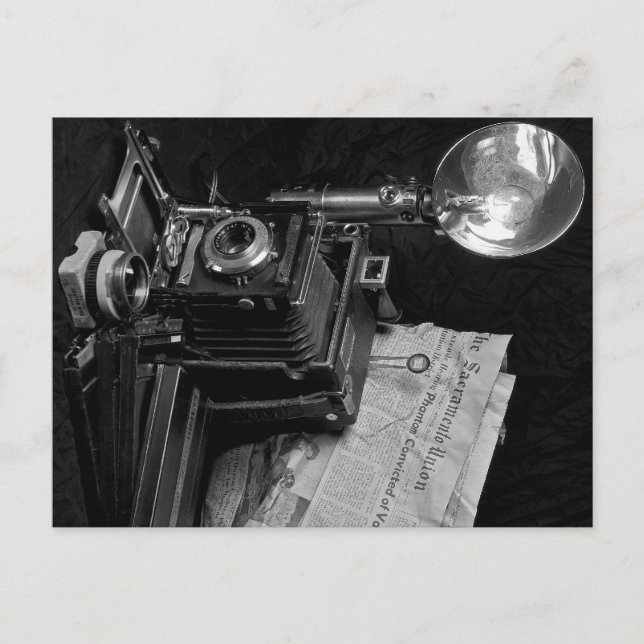 Classic Press Camera Postcard (Front)
