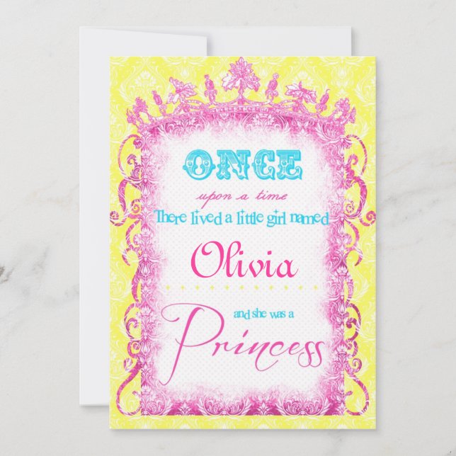 Classic Princess Party Invites (Front)