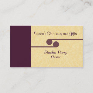 Classic Professional Business Card, Dark Burgundy Card