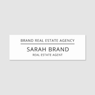 Classic Professional Business Name Tag