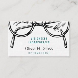 Classic Professional Eyewear Optical Design Business Card