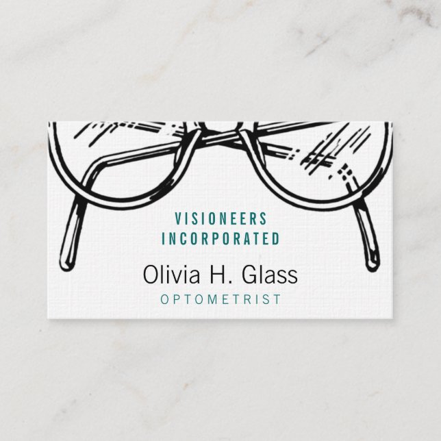 Classic Professional Eyewear Optical Design Business Card (Front)