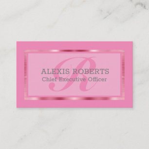 Classic Professional Feminine Elegant  Business Ca Business Card