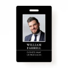 Classic Professional ID Black White Security
