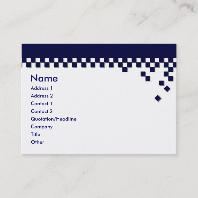 Classic Professional Profile Card (Front)