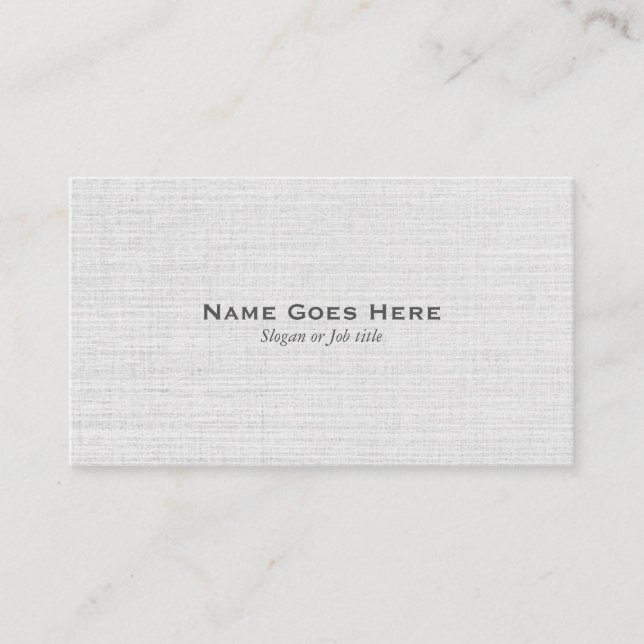 Classic Professional Simple Grey Business Cards (Front)