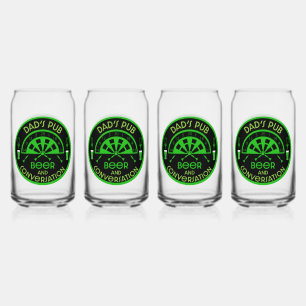 Classic Pub Darts Can Glass