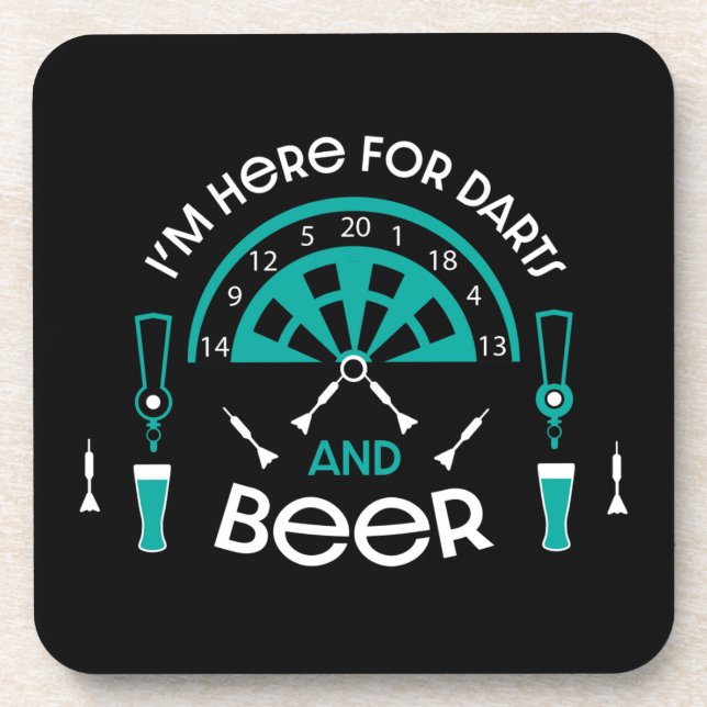 Classic Pub Darts Coaster (Front)