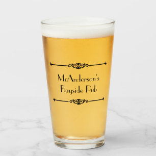 Classic Pub Personalised Name or Business Beer Glass