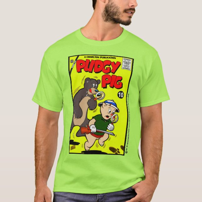 Classic PUDGY PIG Comic T-Shirt (Front)