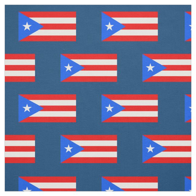 Classic Puerto Rican Flag Fabric (Swatch)