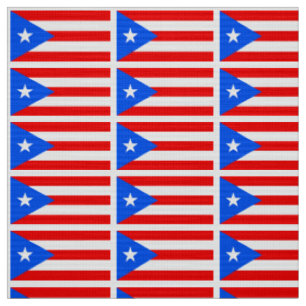 Classic Puerto Rican Flag Fabric