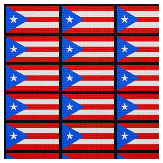 Classic Puerto Rican Flag Fabric (Swatch)