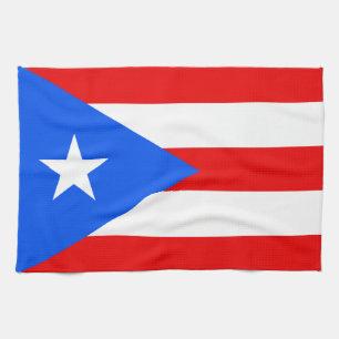 Classic Puerto Rican Flag Tea Towel