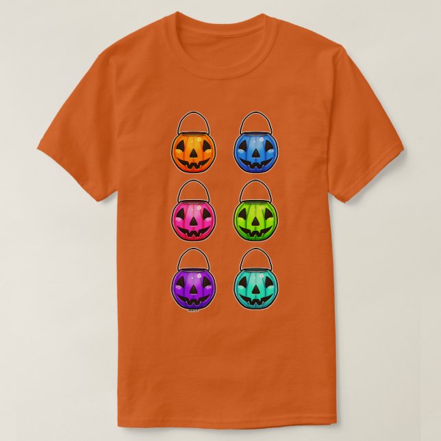Classic Pumpkin Buckets TShirt (Design Front)