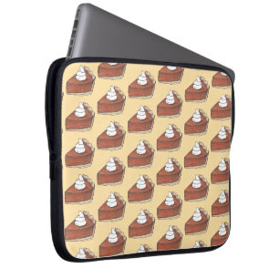 Classic Pumpkin Pie Slice Thanksgiving Dinner Food Laptop Sleeve