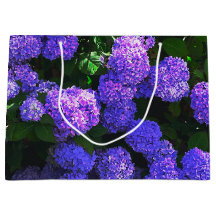 Classic Purple Realistic Hydrangea Gift Bag