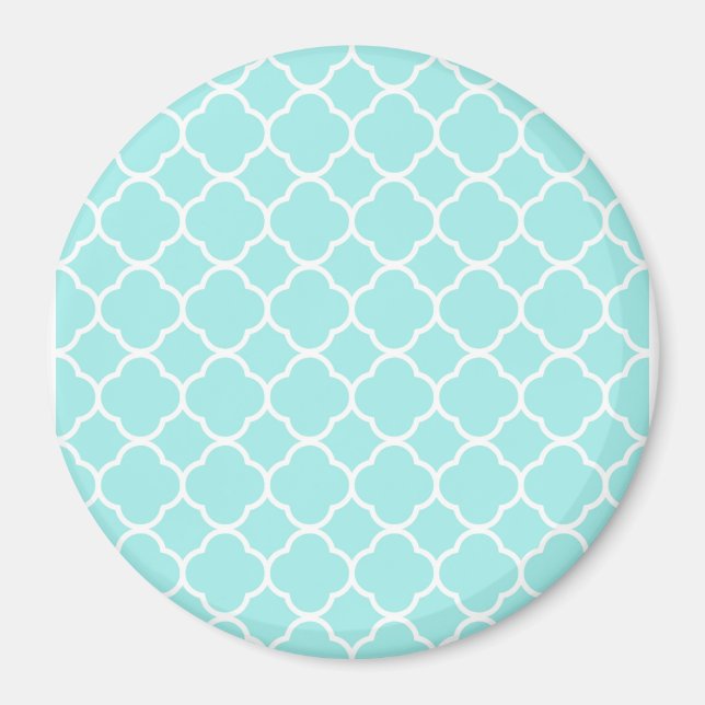 Classic Quatrefoil Moroccan Pattern Magnet (Front)