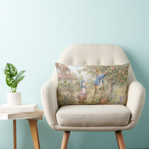 Classic Rabbit Duck picking apples Lumbar Cushion