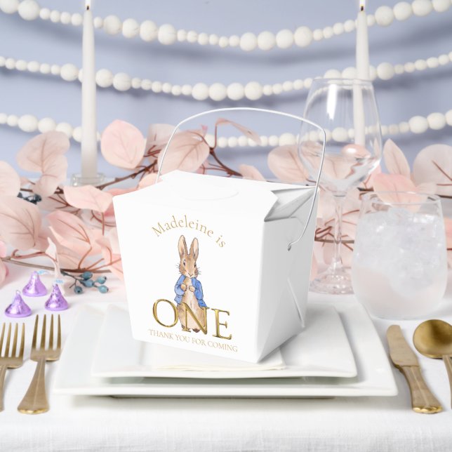 Classic Rabbit in blue jacket Favour Box (Wedding)