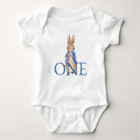 Classic Rabbit in blue jacket First Birthday