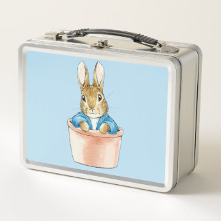 Classic rabbit metal lunch box