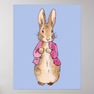 Classic Rabbit Pink jacket Poster
