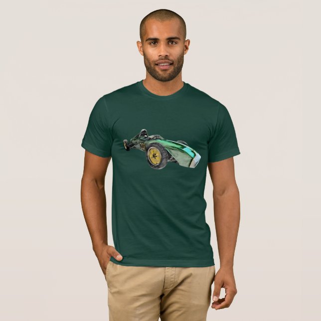 Classic Race Car Abstract T-Shirt (Front Full)