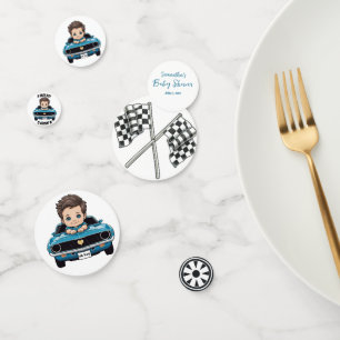 Classic Race Car Baby Boy Cruisin' In Shower Confetti