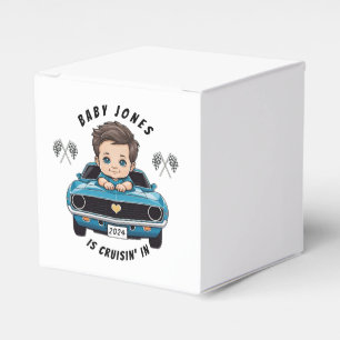 Classic Race Car Baby Boy Cruisin' In Shower Favour Box