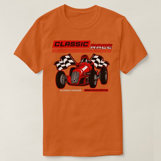 classic Racing  Style T-Shirt (Design Front)