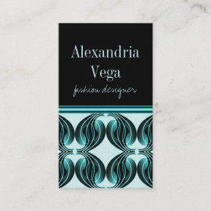 Classic Radiance Business Card, Teal Card