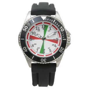 Classic Radio Room Clock Distress Signal Markers Watch
