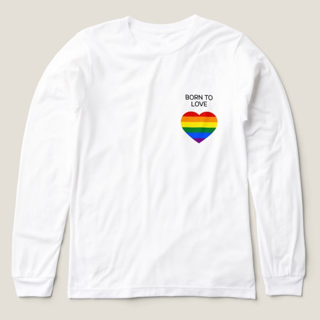 Classic Rainbow Long Sleeve Shirt (Design Front)