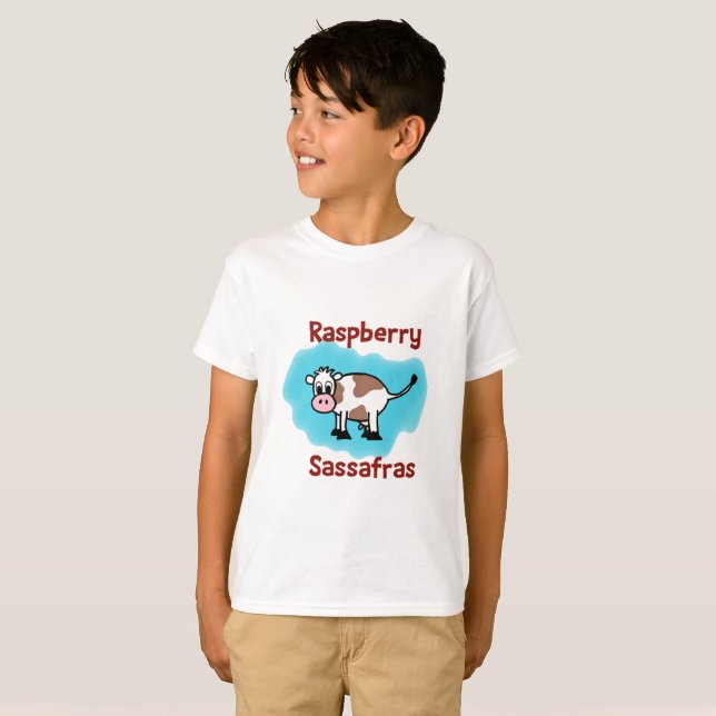 Classic Raspberry Sassafras Kid's Tee (Front Full)