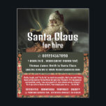 Classic Reading Santa, Santa Claus Entertainer Flyer<br><div class="desc">Classic Reading Santa,  Santa Claus Entertainer Advertising Flyers By The Business Card Store.</div>
