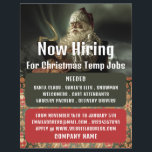 Classic Reading Santa, Seasonal Recruitment Advert Flyer<br><div class="desc">Classic Reading Santa,  Seasonal Recruitment Advertising Flyers By The Business Card Store.</div>