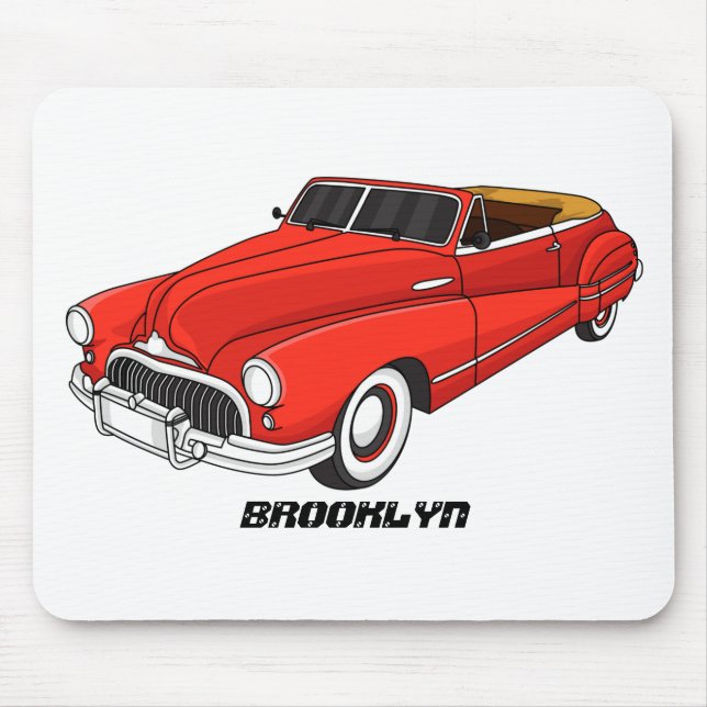 Classic red 1948 automobile  mouse pad (Front)