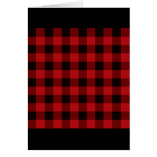 Classic red and black plaid pattern