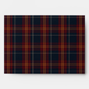 Classic Red and Blue Plaid Envelope