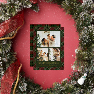 Classic Red and Green & Photo Collage Christmas